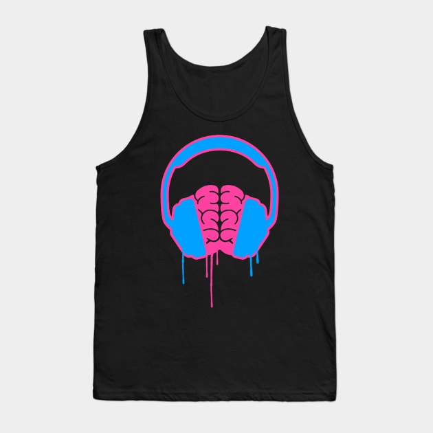 Brain Phones Tank Top by Brain Drip Inc